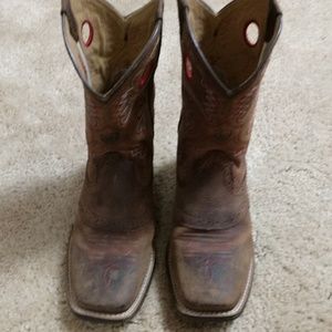Kids unisex leather Ariat cowboy boots